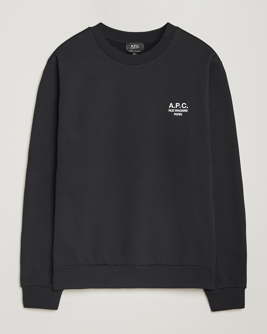 Herre | Gensere | A.P.C. | Rue Madame Sweatshirt Black/White