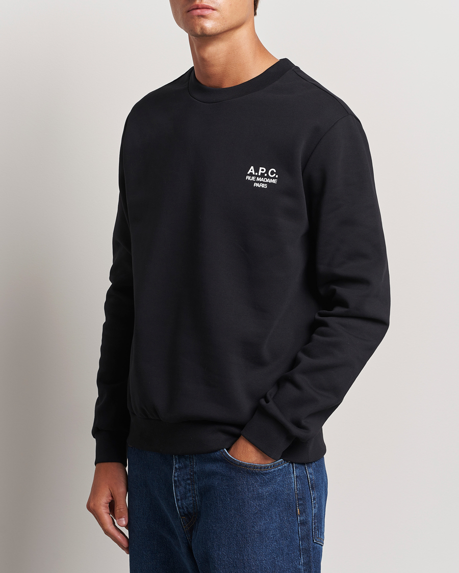 Herre | Gensere | A.P.C. | Rue Madame Sweatshirt Black/White