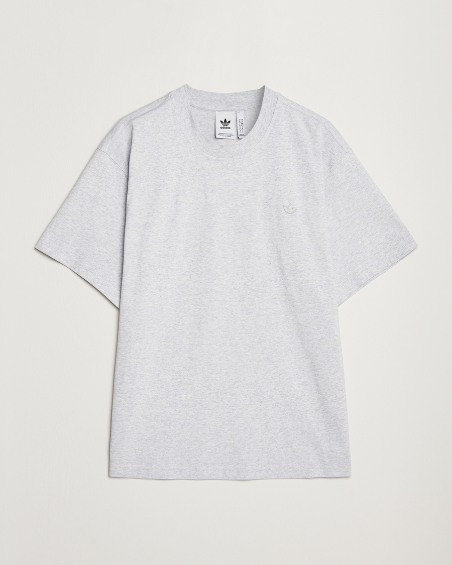 Herre | T-Shirts | adidas Originals | Essential Crew Neck T-Shirt Light Grey