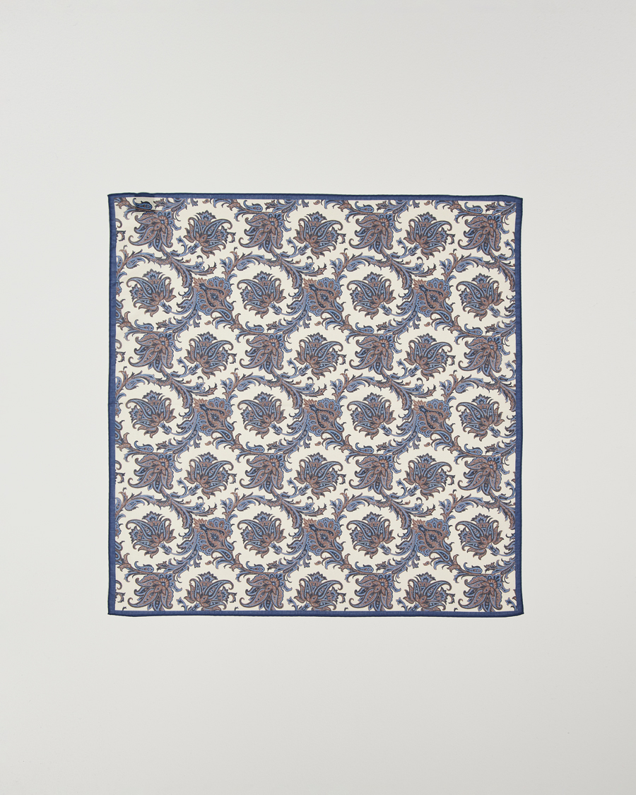 Herre | Amanda Christensen Cotton Voilé Printed Paisley Bandana White | Amanda Christensen | Cotton Voilé Printed Paisley Bandana White