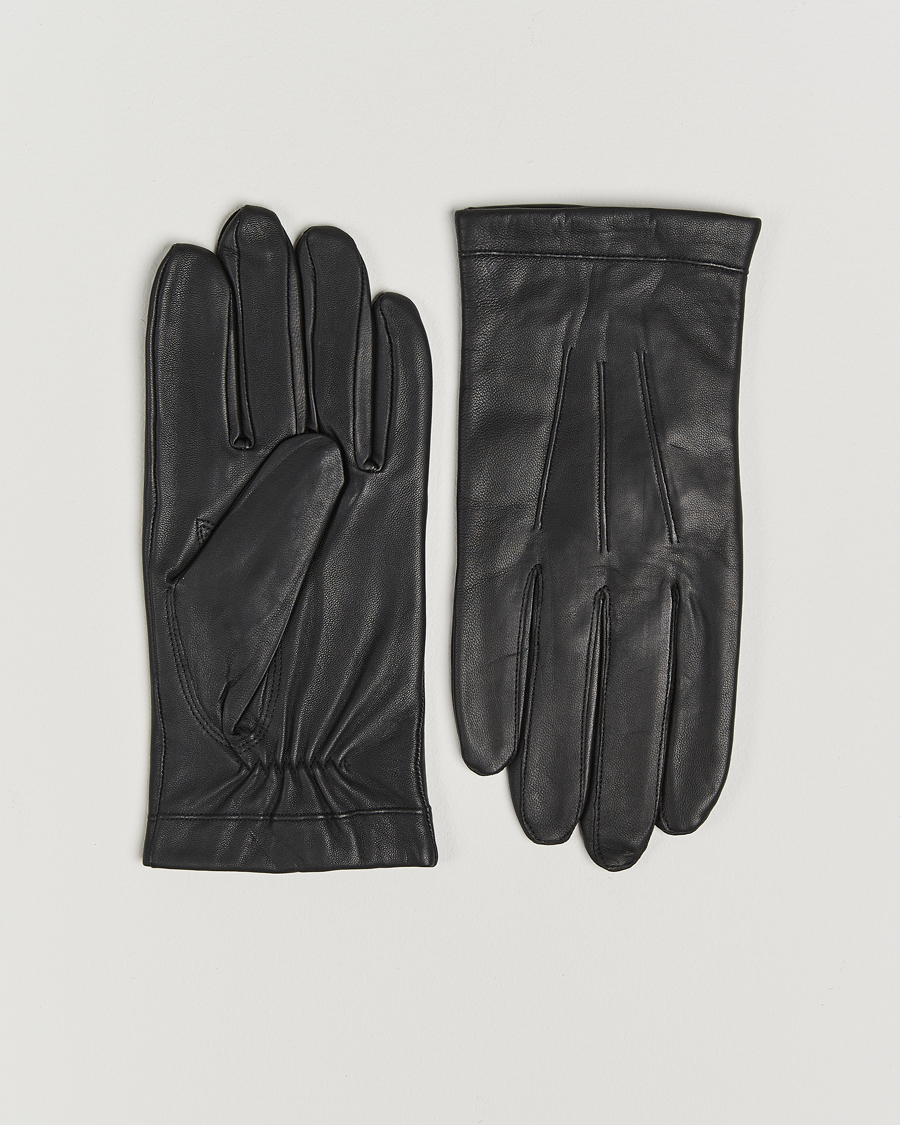 Herre | Hansker | Amanda Christensen | Lined Leather Gloves Black