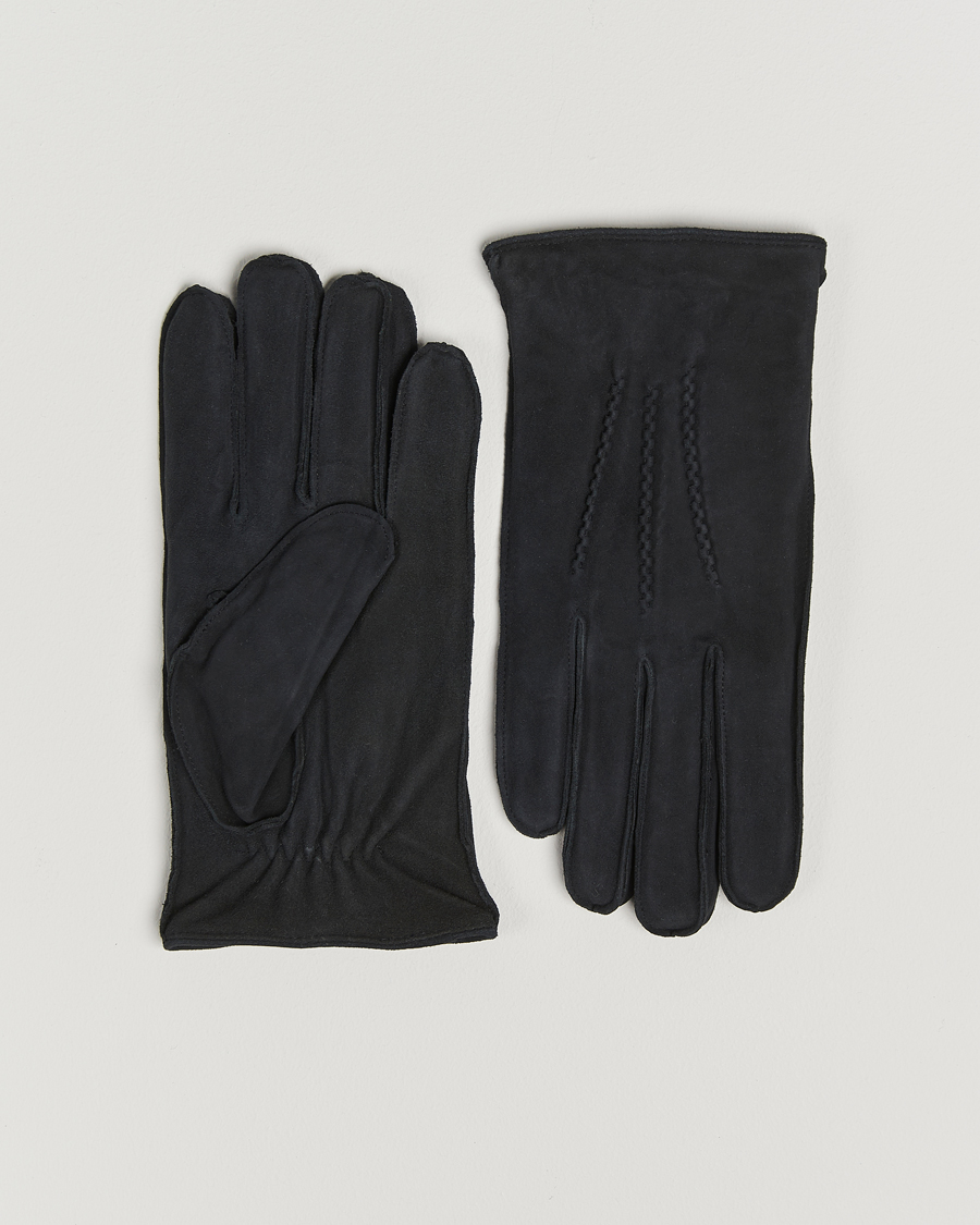 Herre | Hansker | Amanda Christensen | Lined Suede Gloves Black
