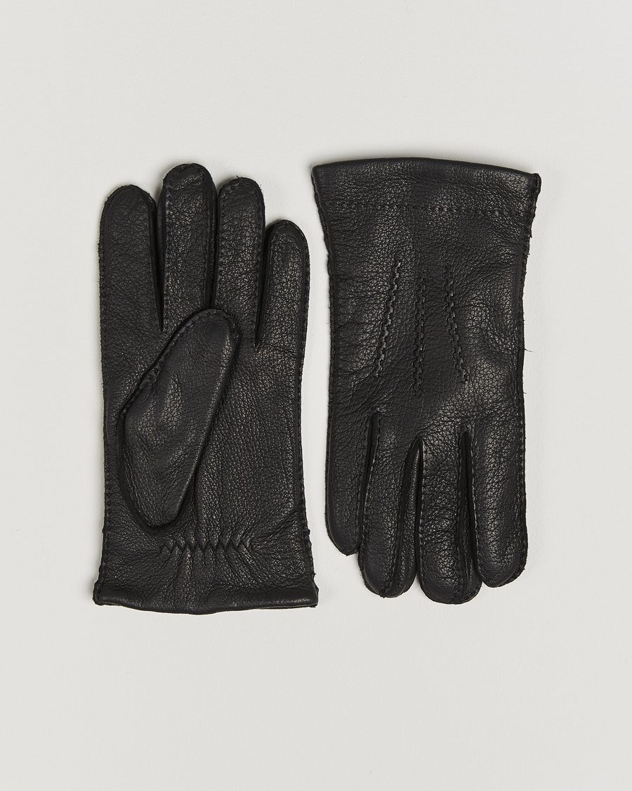 Herre | Hansker | Amanda Christensen | Lined Deerskin Gloves Black