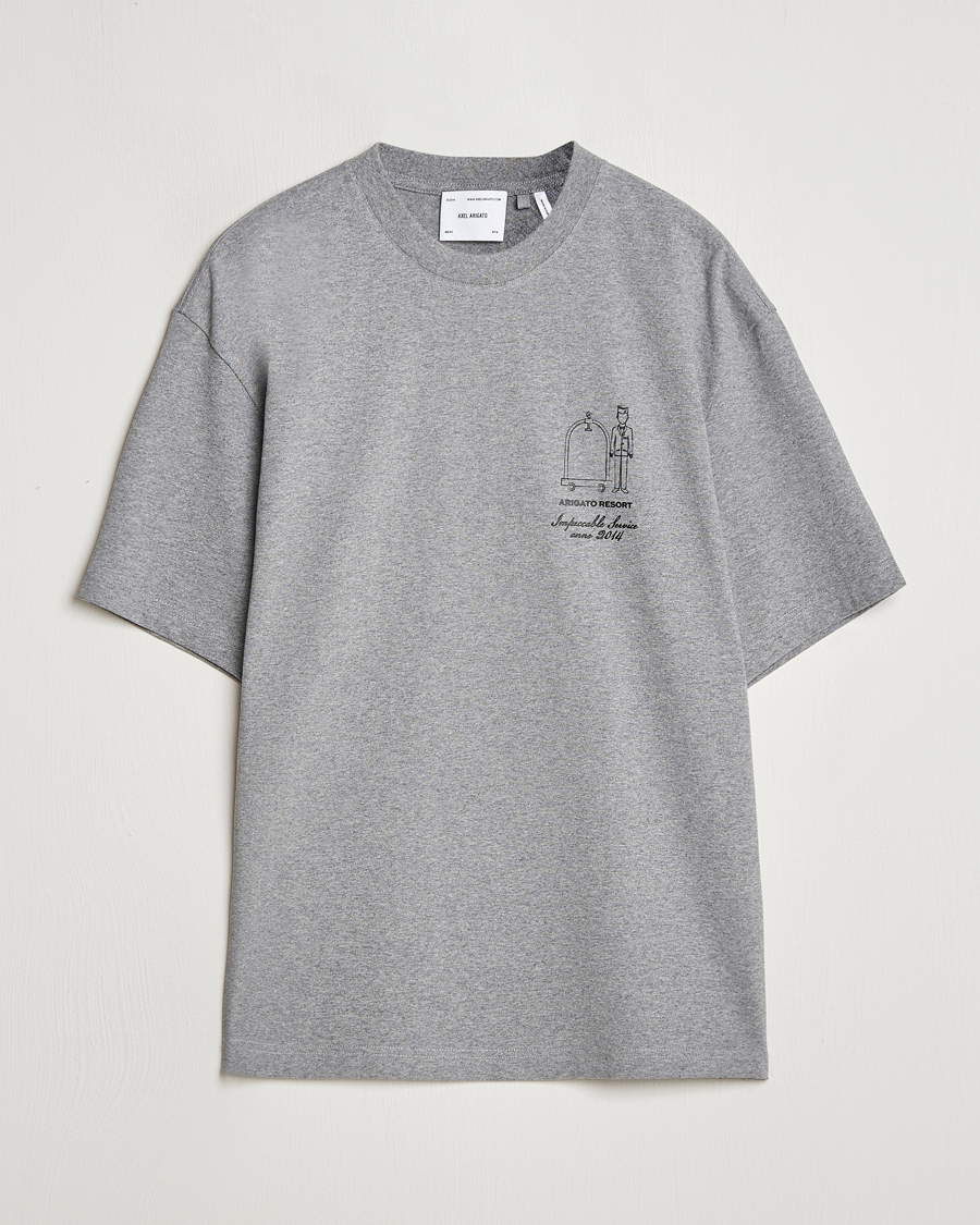 Herre | T-Shirts | Axel Arigato | Resort T-Shirt Grey Melange
