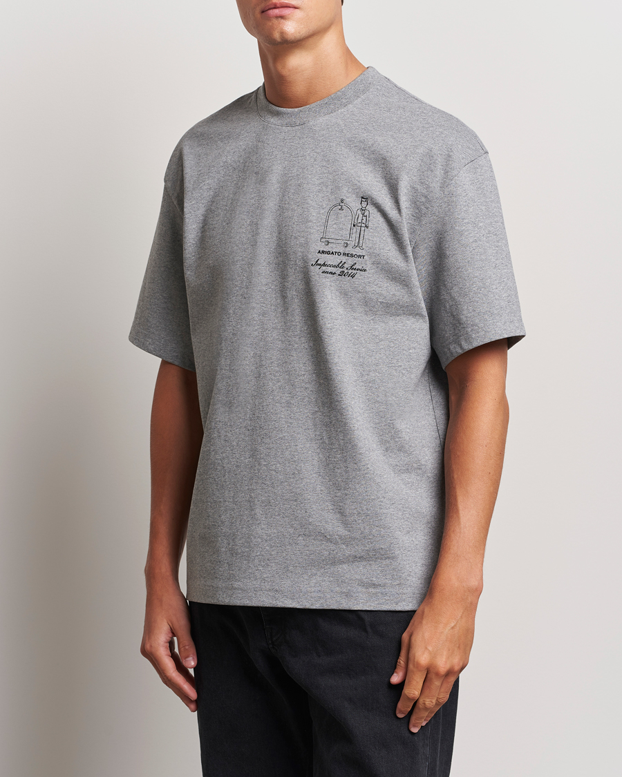 Herre | T-Shirts | Axel Arigato | Resort T-Shirt Grey Melange