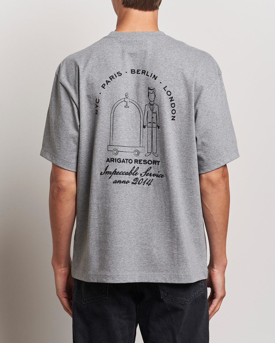 Herre | T-Shirts | Axel Arigato | Resort T-Shirt Grey Melange