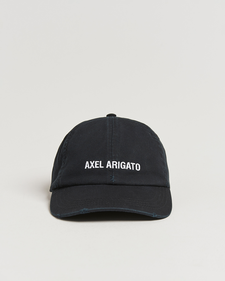 Herre | Axel Arigato AA Logo Cap Washed Black | Axel Arigato | AA Logo Cap Washed Black