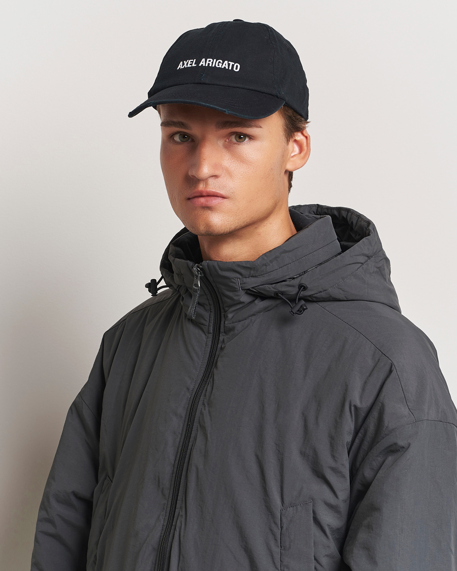 Herre | Axel Arigato AA Logo Cap Washed Black | Axel Arigato | AA Logo Cap Washed Black