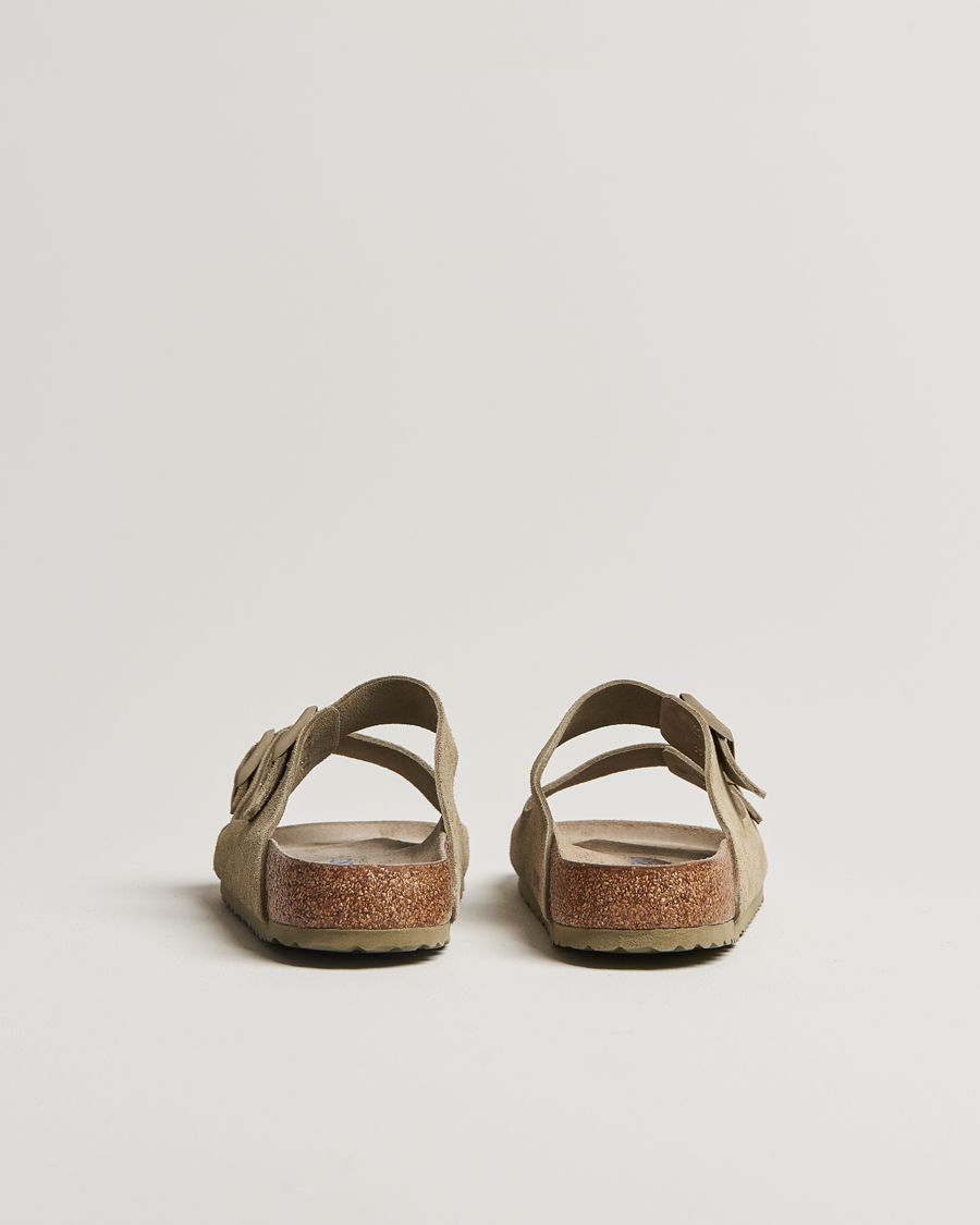 Herre | Sandaler og tøfler | BIRKENSTOCK | Arizona Soft Footbed Faded Khaki Suede