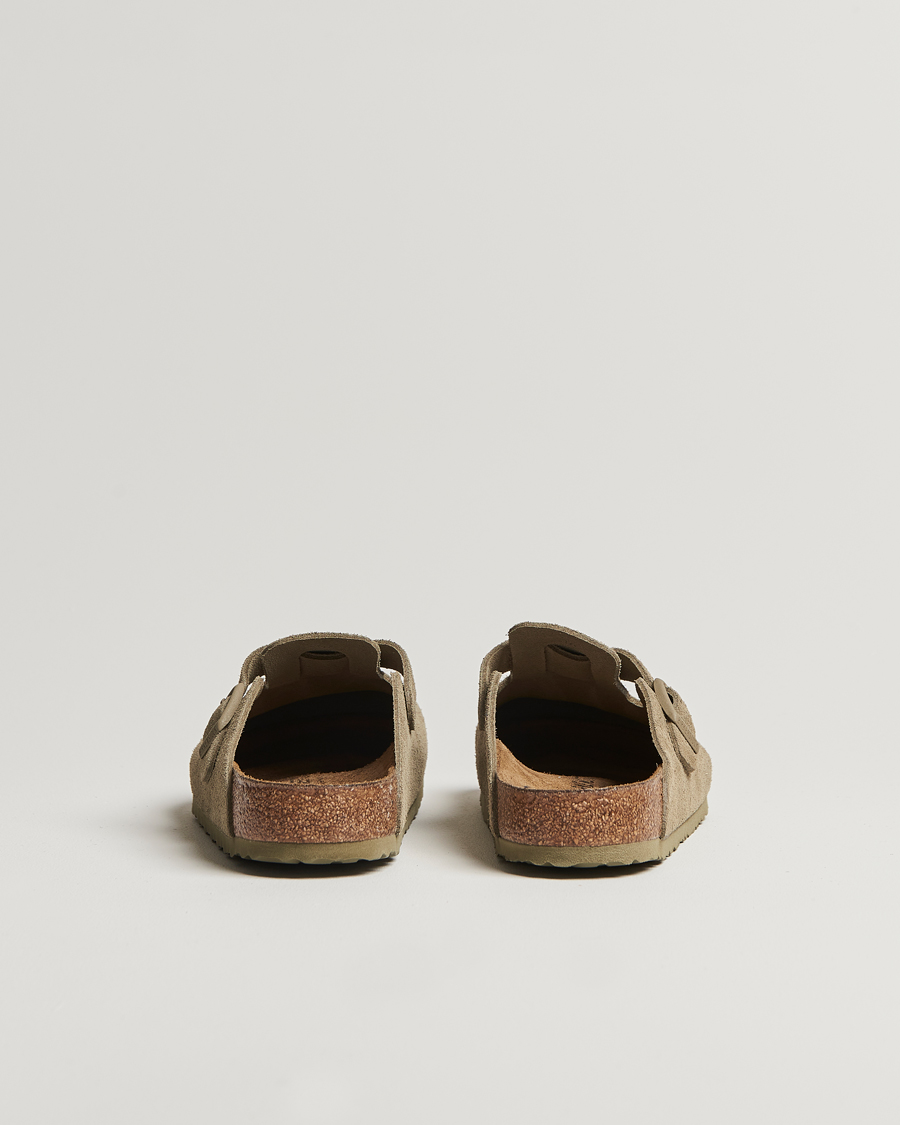 Herre | Sandaler og tøfler | BIRKENSTOCK | Boston Classic Footbed Faded Khaki Suede