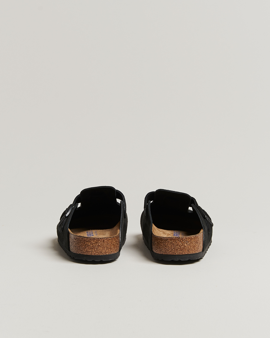 Herre | Sandaler og tøfler | BIRKENSTOCK | Boston Soft Footbed Black Suede