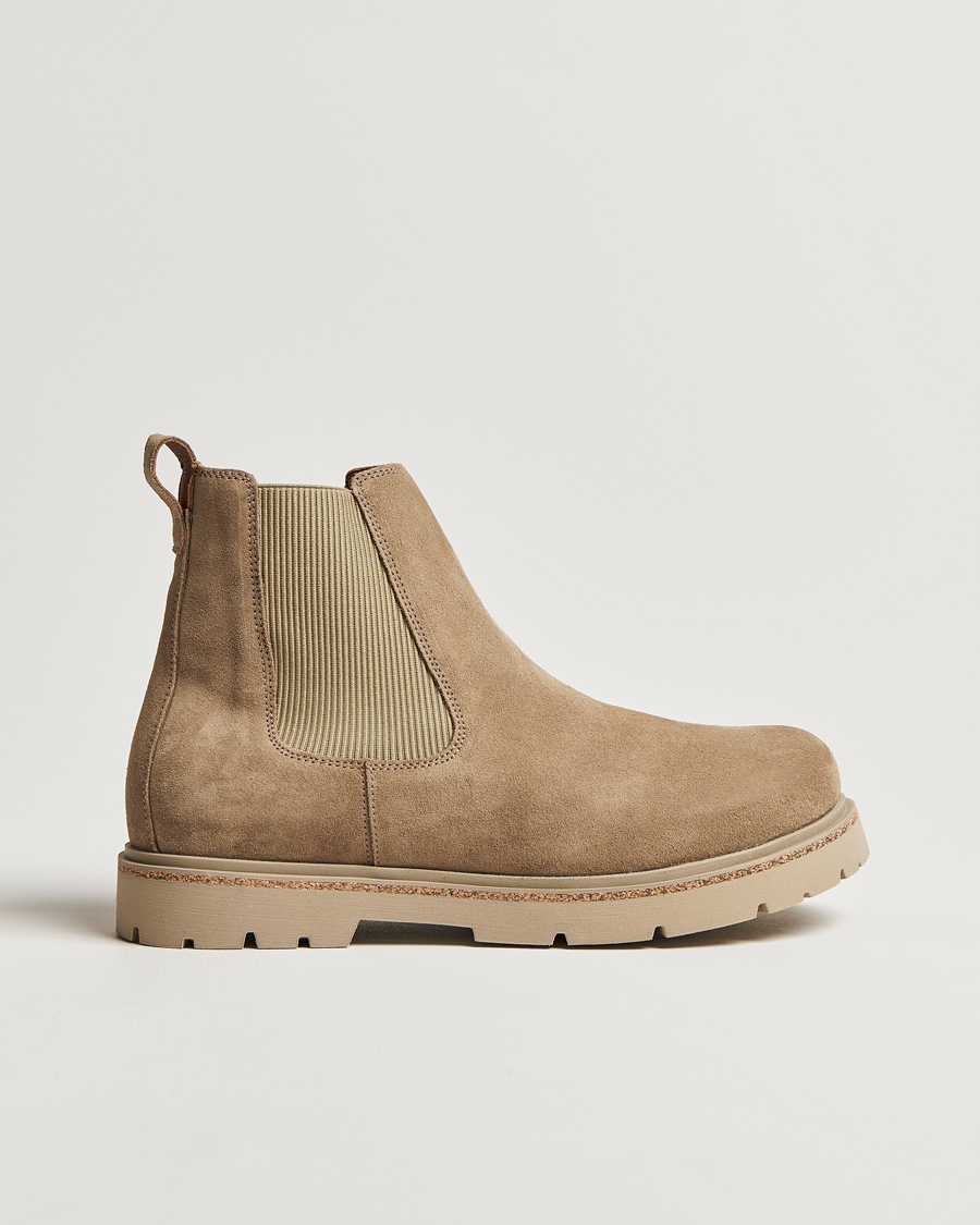 Herre | BIRKENSTOCK Highwood Chelsea Boot Beige Suede | BIRKENSTOCK | Highwood Chelsea Boot Beige Suede