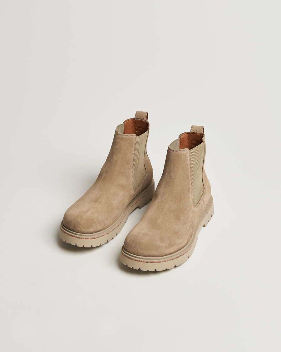 Herre | BIRKENSTOCK Highwood Chelsea Boot Beige Suede | BIRKENSTOCK | Highwood Chelsea Boot Beige Suede