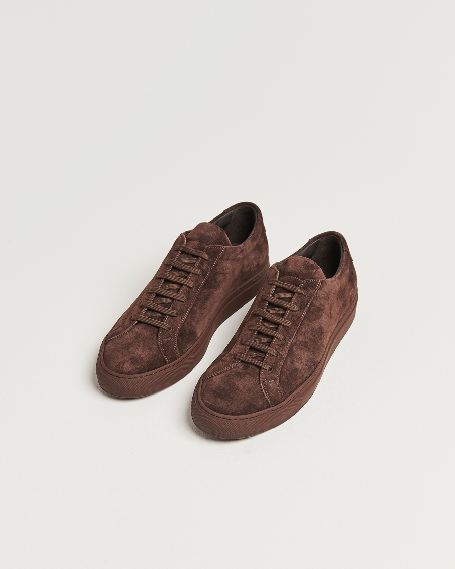 Herre | Common Projects Original Achilles Suede Sneaker Moka | Common Projects | Original Achilles Suede Sneaker Moka