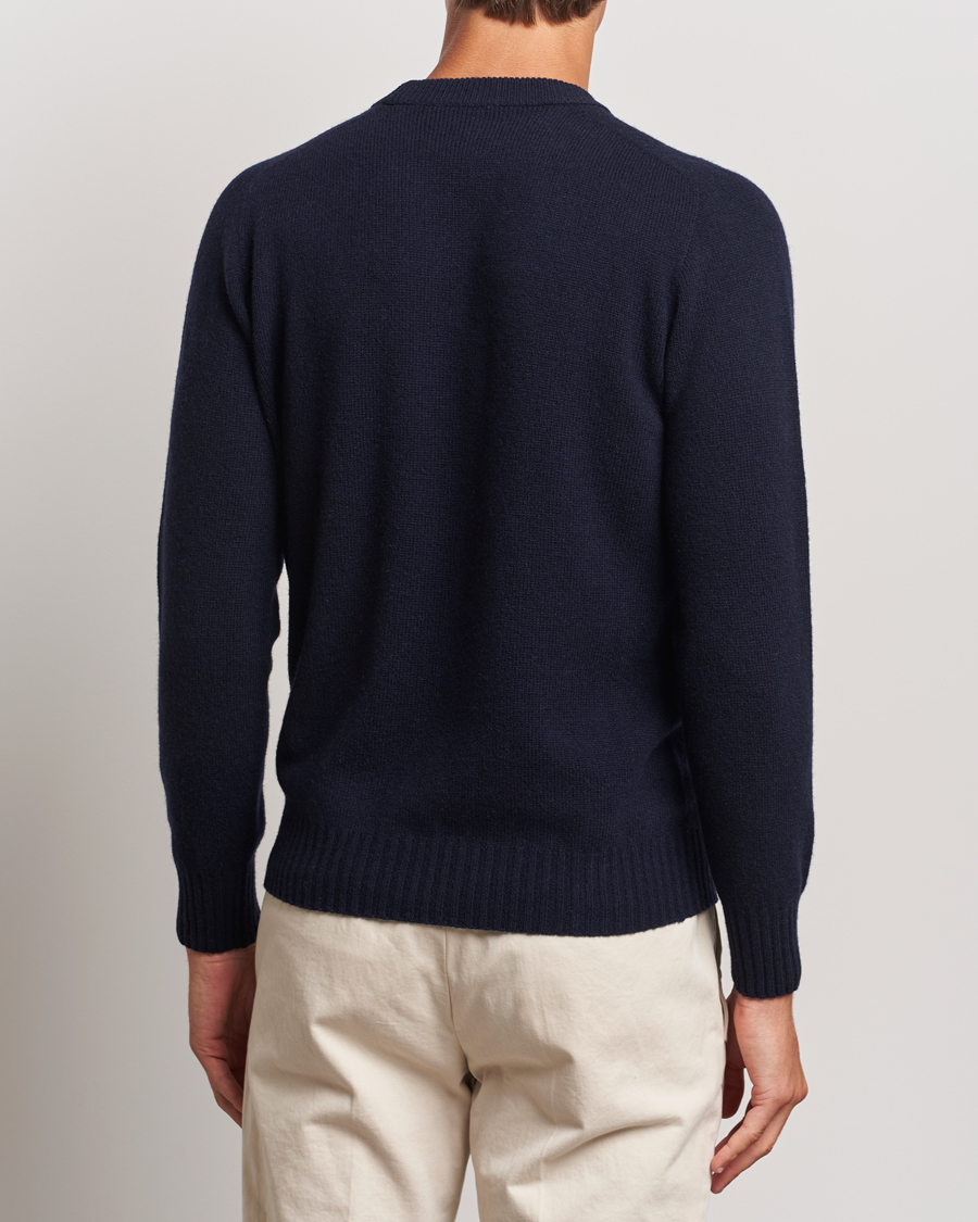 Herre | Gensere | Altea | Wool/Cashmere Crew Neck Pullover Navy