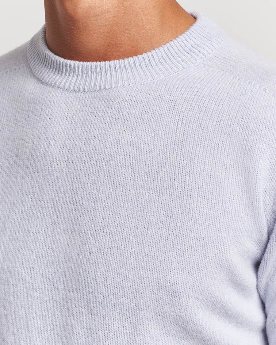 Herre | Gensere | Altea | Wool/Cashmere Crew Neck Pullover Light Blue