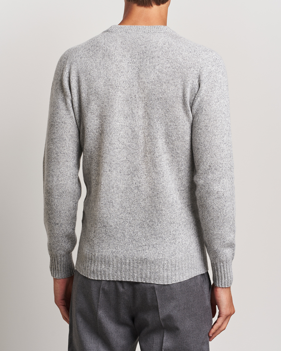 Herre | Gensere | Altea | Wool/Cashmere Crew Neck Pullover Grey Melange