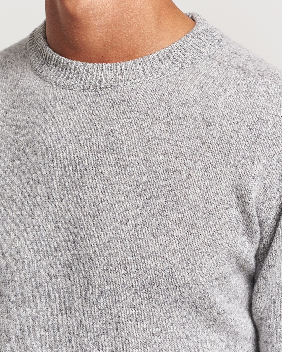 Herre | Gensere | Altea | Wool/Cashmere Crew Neck Pullover Grey Melange