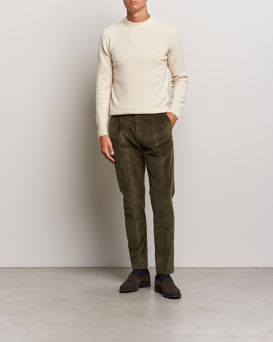 Herre | Gensere | Altea | Wool/Cashmere Crew Neck Pullover Latte