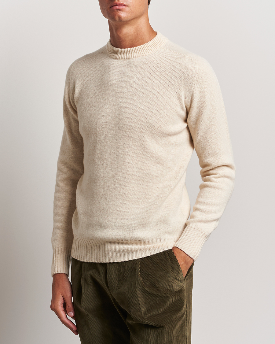Herre | Gensere | Altea | Wool/Cashmere Crew Neck Pullover Latte
