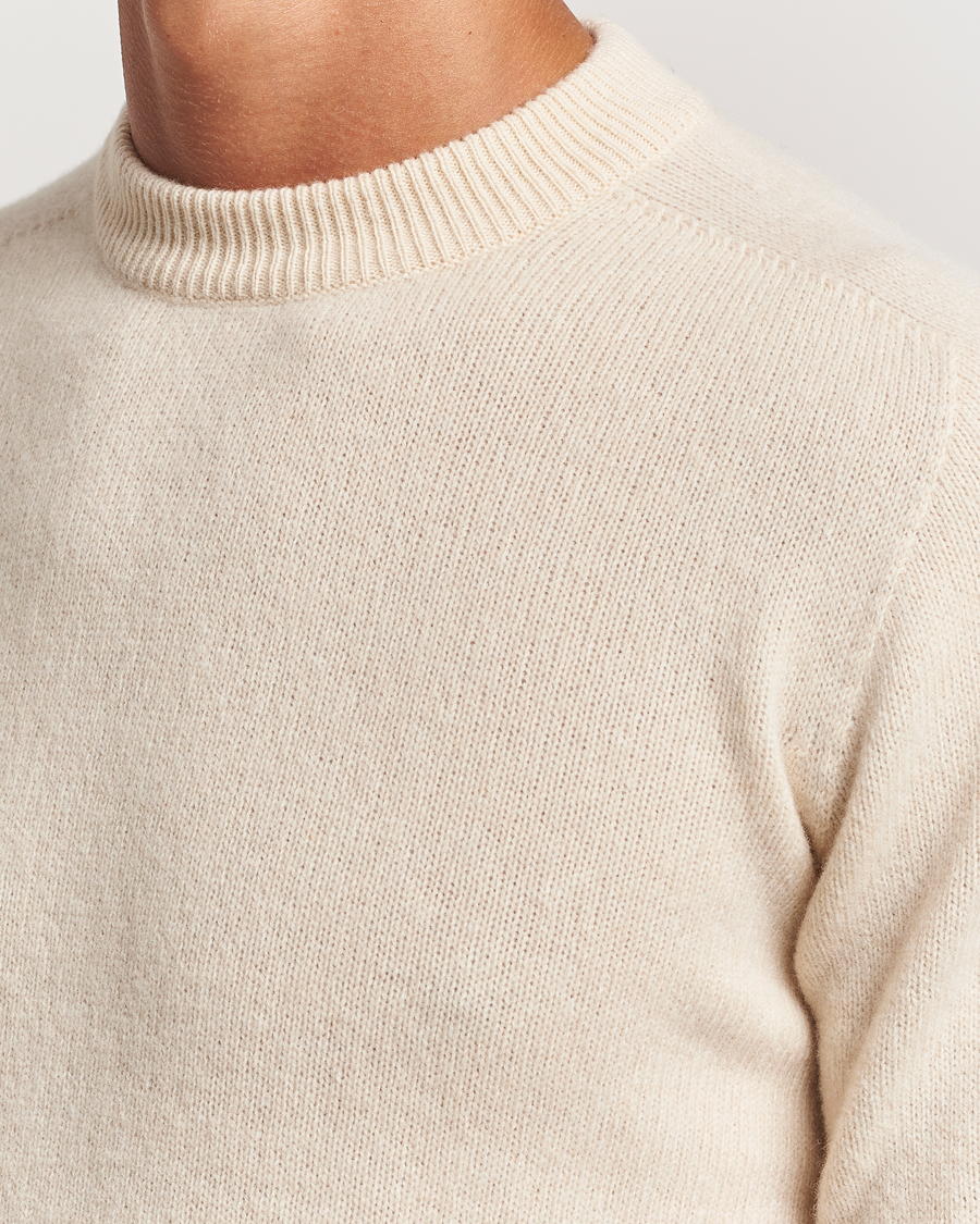 Herre | Gensere | Altea | Wool/Cashmere Crew Neck Pullover Latte