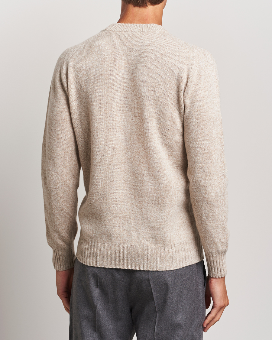 Herre | Gensere | Altea | Wool/Cashmere Crew Neck Pullover Beige Melange