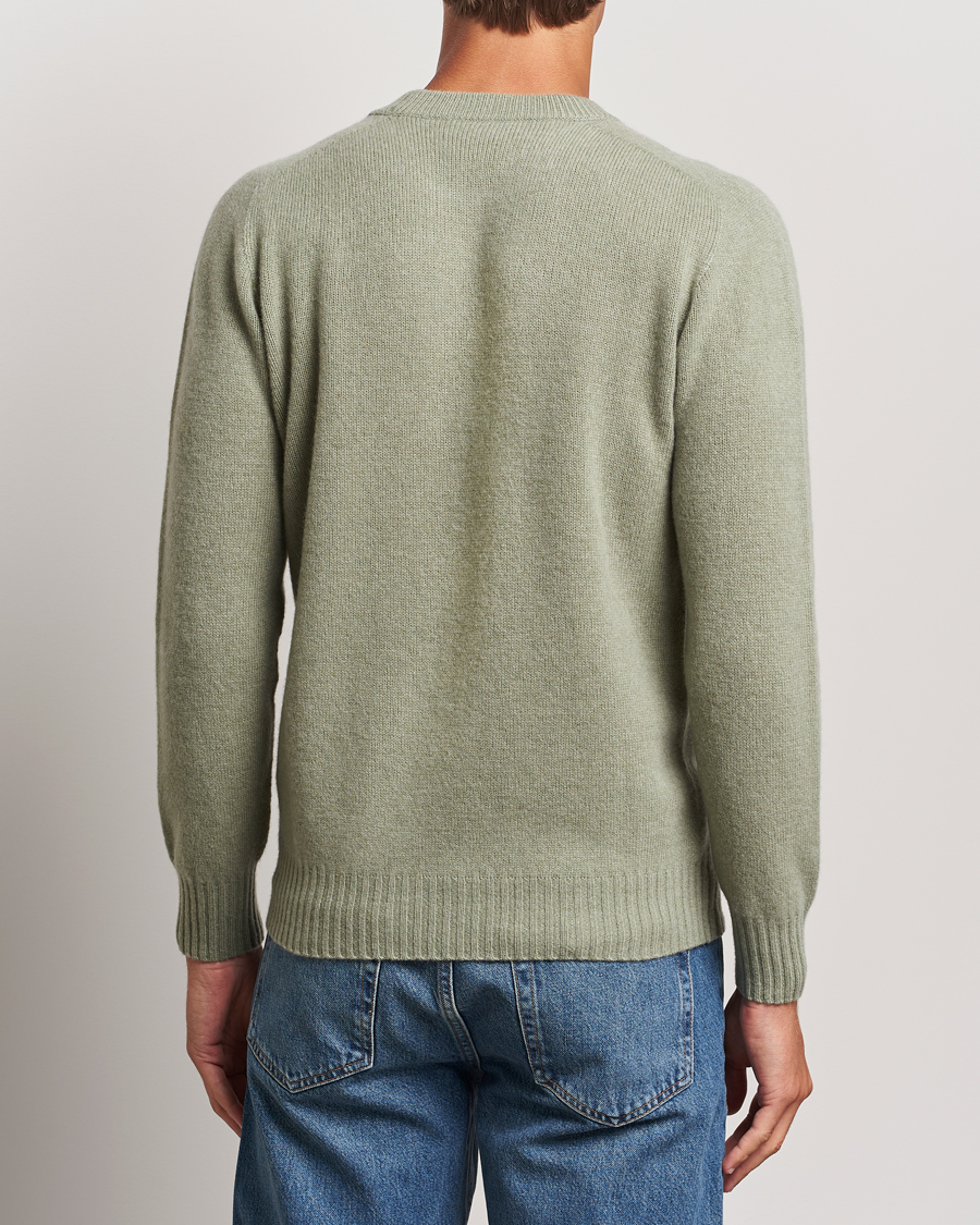 Herre | Gensere | Altea | Wool/Cashmere Crew Neck Pullover Sage