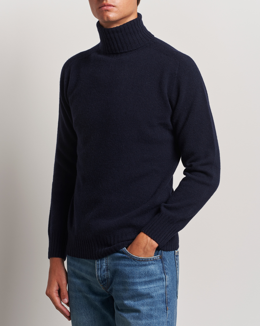 Herre | Gensere | Altea | Wool/Cashmere Rollneck Navy