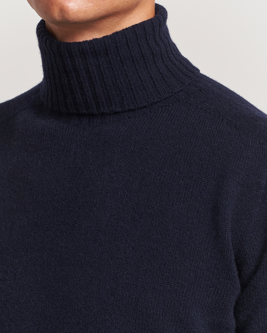 Herre | Gensere | Altea | Wool/Cashmere Rollneck Navy
