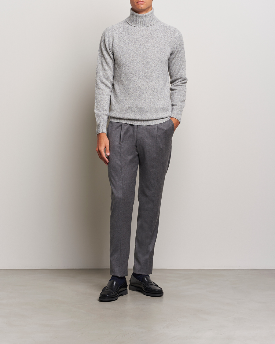 Herre | Gensere | Altea | Wool/Cashmere Rollneck Grey Melange
