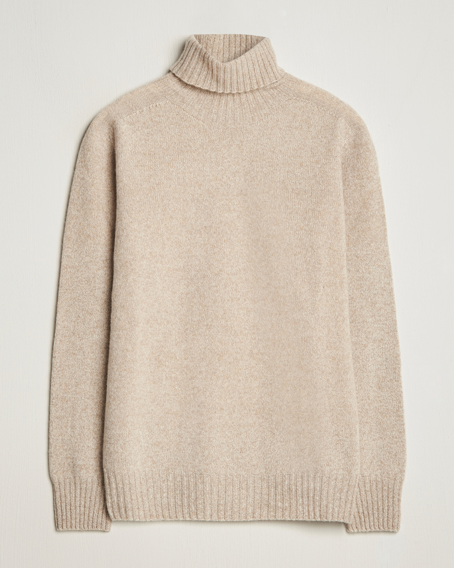 Herre | Gensere | Altea | Wool/Cashmere Rollneck Beige Melange