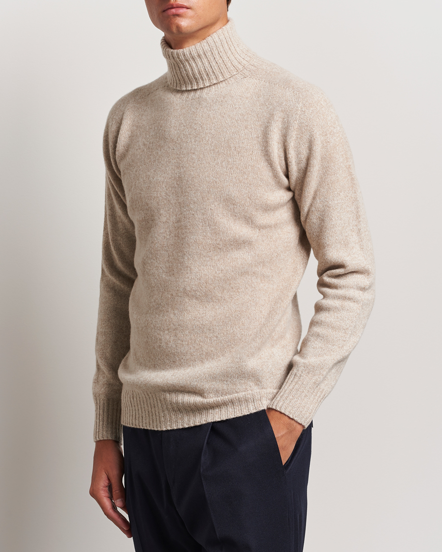 Herre | Gensere | Altea | Wool/Cashmere Rollneck Beige Melange