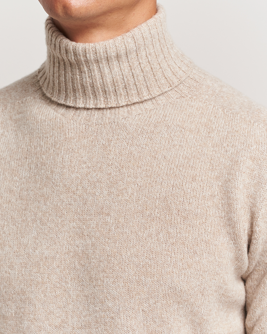 Herre | Gensere | Altea | Wool/Cashmere Rollneck Beige Melange