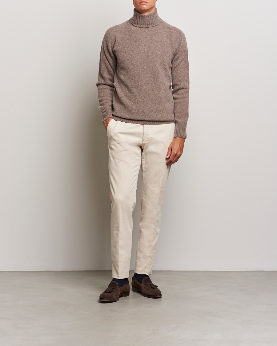 Herre | Gensere | Altea | Wool/Cashmere Rollneck Taupe