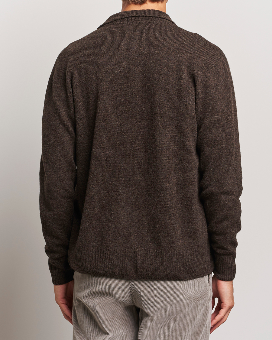 Herre | Gensere | Altea | Shetland Collared Cardigan Brown