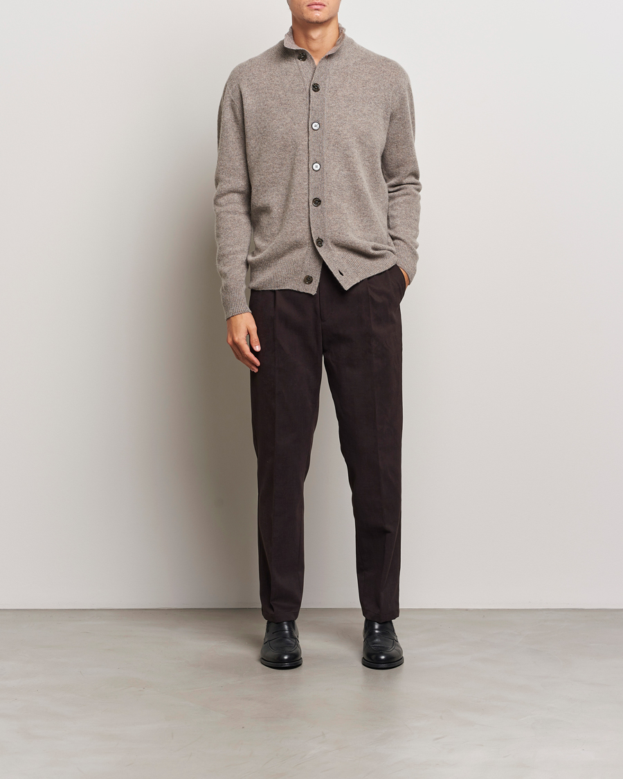 Herre | Gensere | Altea | Shetland Cardigan Taupe