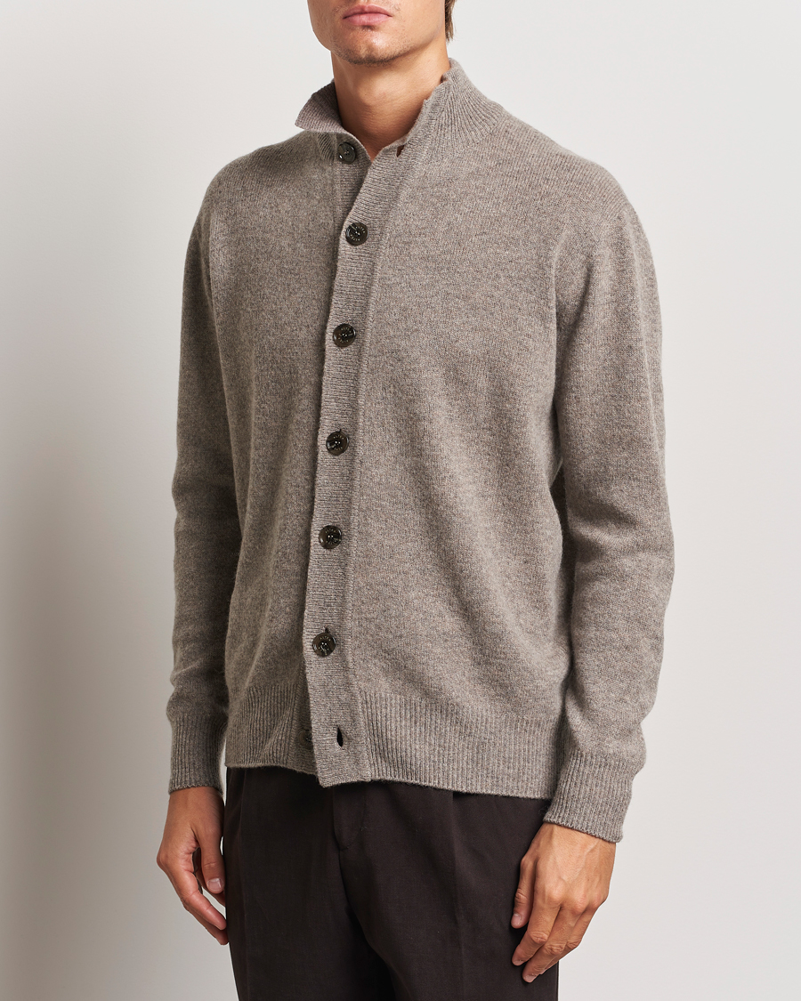 Herre | Gensere | Altea | Shetland Cardigan Taupe