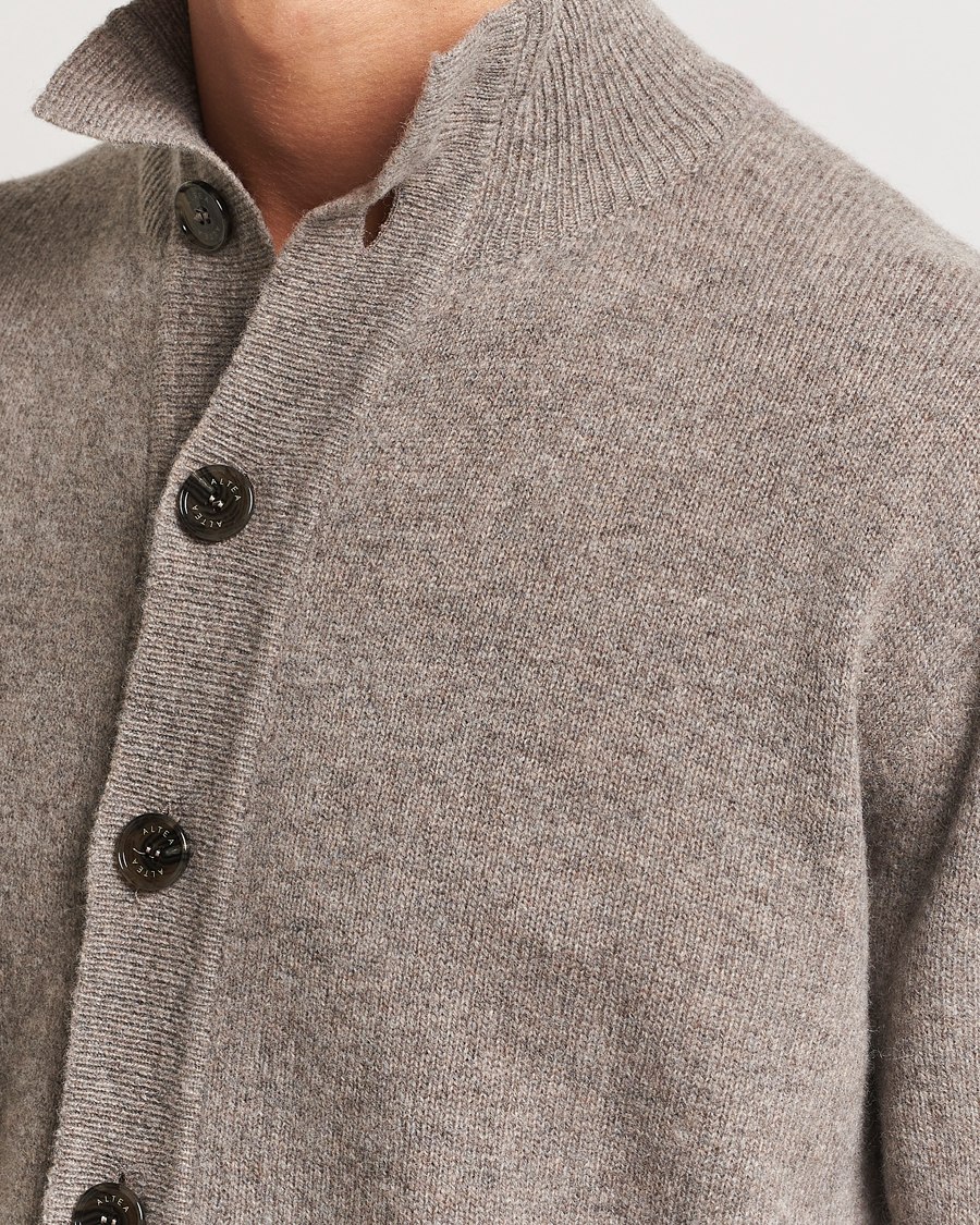 Herre | Gensere | Altea | Shetland Cardigan Taupe