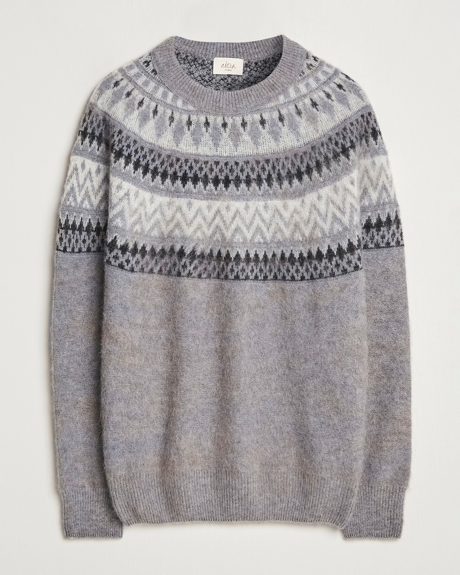 Herre | Gensere | Altea | Wool/Cashmere Norwegian Sweater Grey