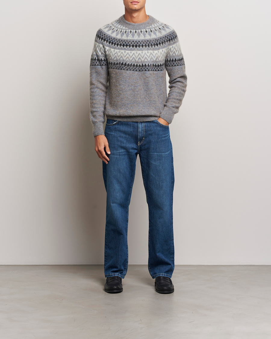 Herre | Gensere | Altea | Wool/Cashmere Norwegian Sweater Grey