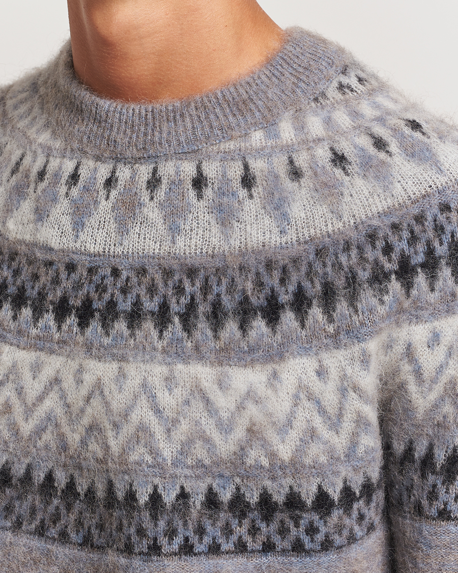 Herre | Gensere | Altea | Wool/Cashmere Norwegian Sweater Grey