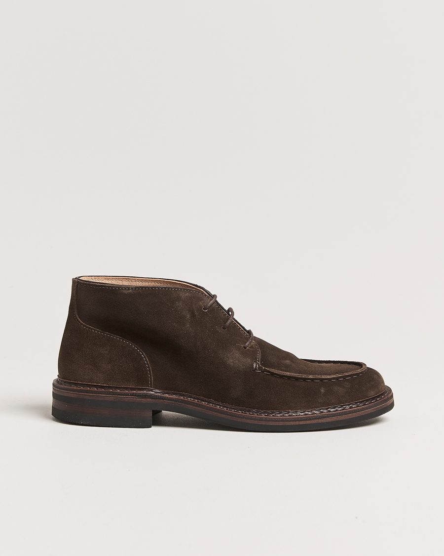 Herre | Astorflex Dukeflex Dainite Chukka Boot Dark Brown Suede | Astorflex | Dukeflex Dainite Chukka Boot Dark Brown Suede