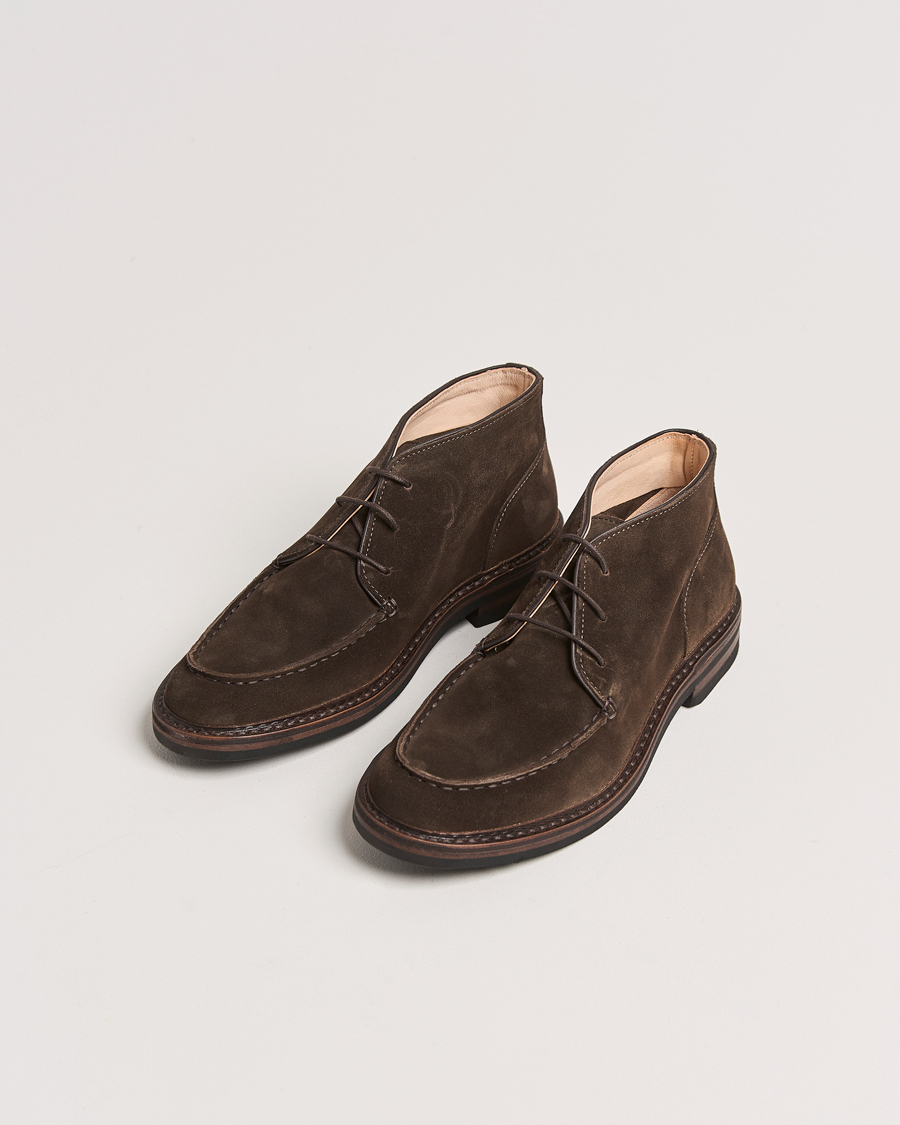 Herre | Astorflex Dukeflex Dainite Chukka Boot Dark Brown Suede | Astorflex | Dukeflex Dainite Chukka Boot Dark Brown Suede