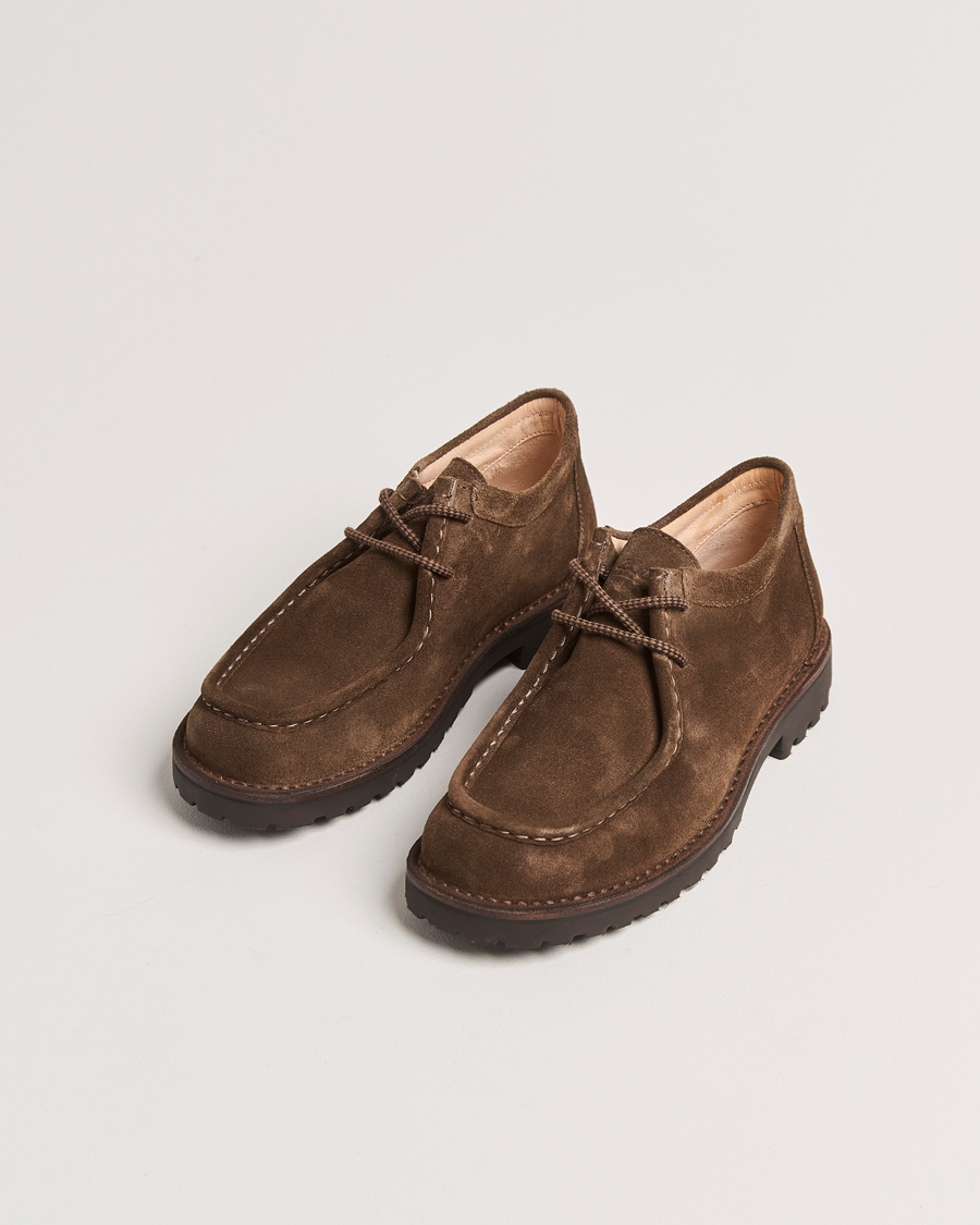 Herre | Astorflex Beenflex Rubber Sole Shoe Dark Khaki Suede | Astorflex | Beenflex Rubber Sole Shoe Dark Khaki Suede