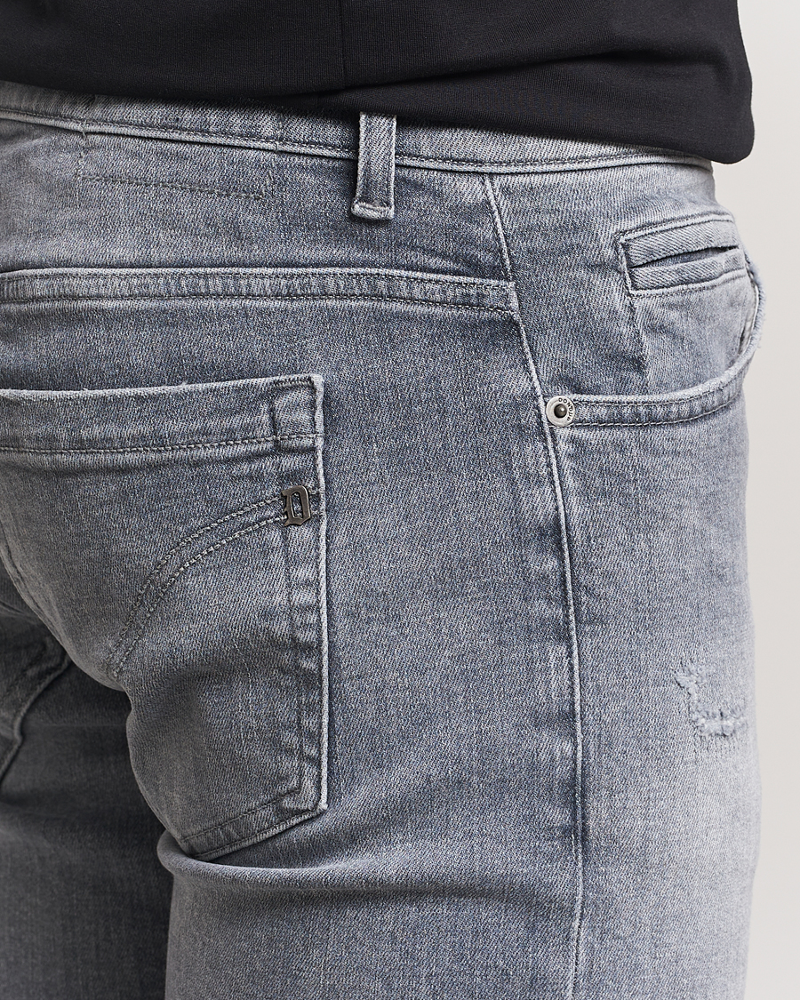 Herre | Jeans | Dondup | George Light Distressed Jeans Light Grey