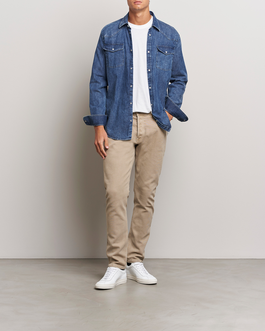 Herre | Bukser | Dondup | Icon 5-Pocket Pants Sand
