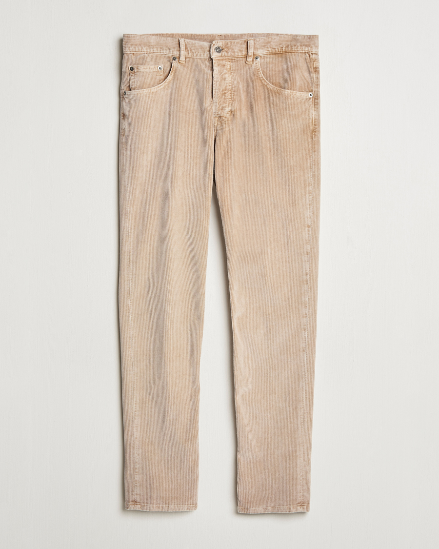 Herre | Bukser | Dondup | Icon Corduroy Trousers Light Beige
