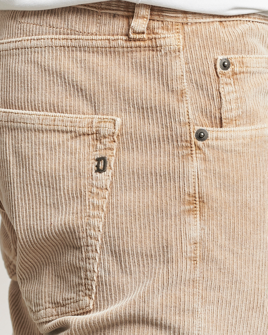 Herre | Bukser | Dondup | Icon Corduroy Trousers Light Beige