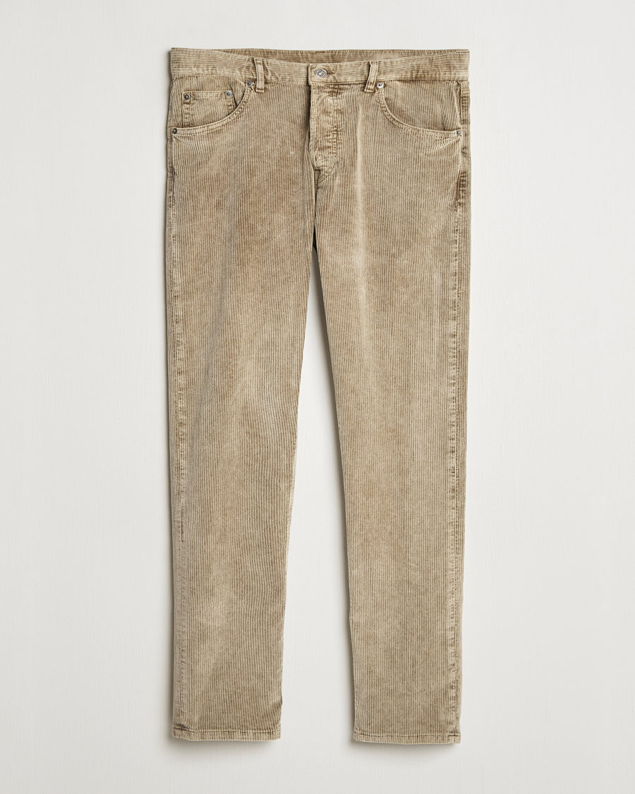 Herre | Bukser | Dondup | Icon Corduroy Trousers Khaki