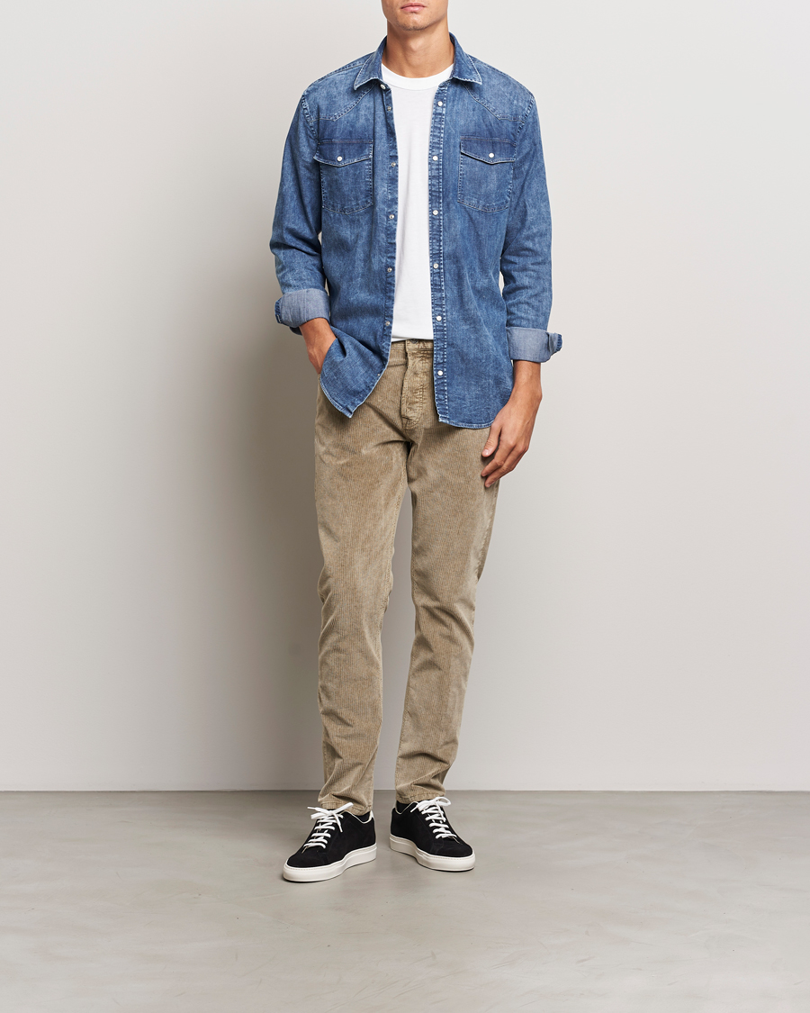 Herre | Bukser | Dondup | Icon Corduroy Trousers Khaki